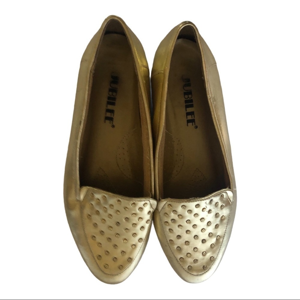 Vintage Golden Color Women’s Flat shoes Jubilee